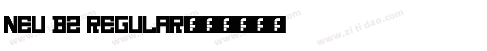 neu bz regular字体转换